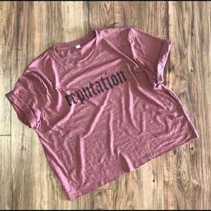 Reputation crop shirt